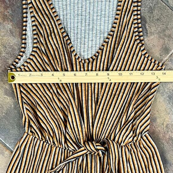 Caution To The Wind Striped One Piece Tank Jumpsuit Medium - Picture 8 of 11